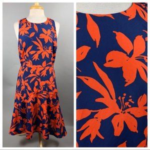 J Crew Factory Floral Flared Dress 4